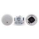 Two-way Ceiling Speakers with 4-Inch Metal Back Can & Transformer (4Ω)