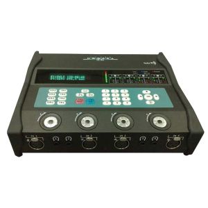 Portable Audio Codec for IP, 3G/3.5G and ISDN with 4 audio inputs.